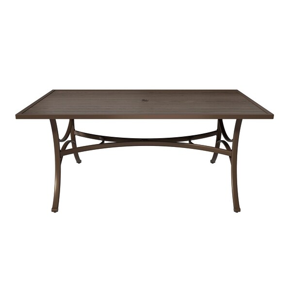 Iron rectangular dining table for terrace