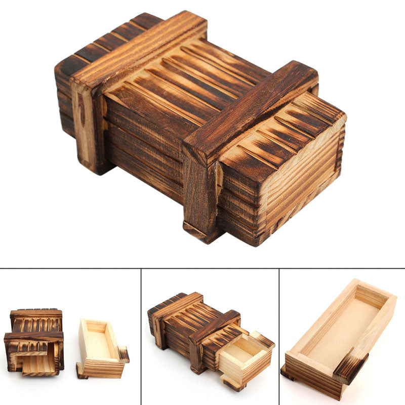 alextreme Wooden Puzzle Box Toys Intellegence Development Brain Teaser Magic Box Toy Birthday Gift for Children