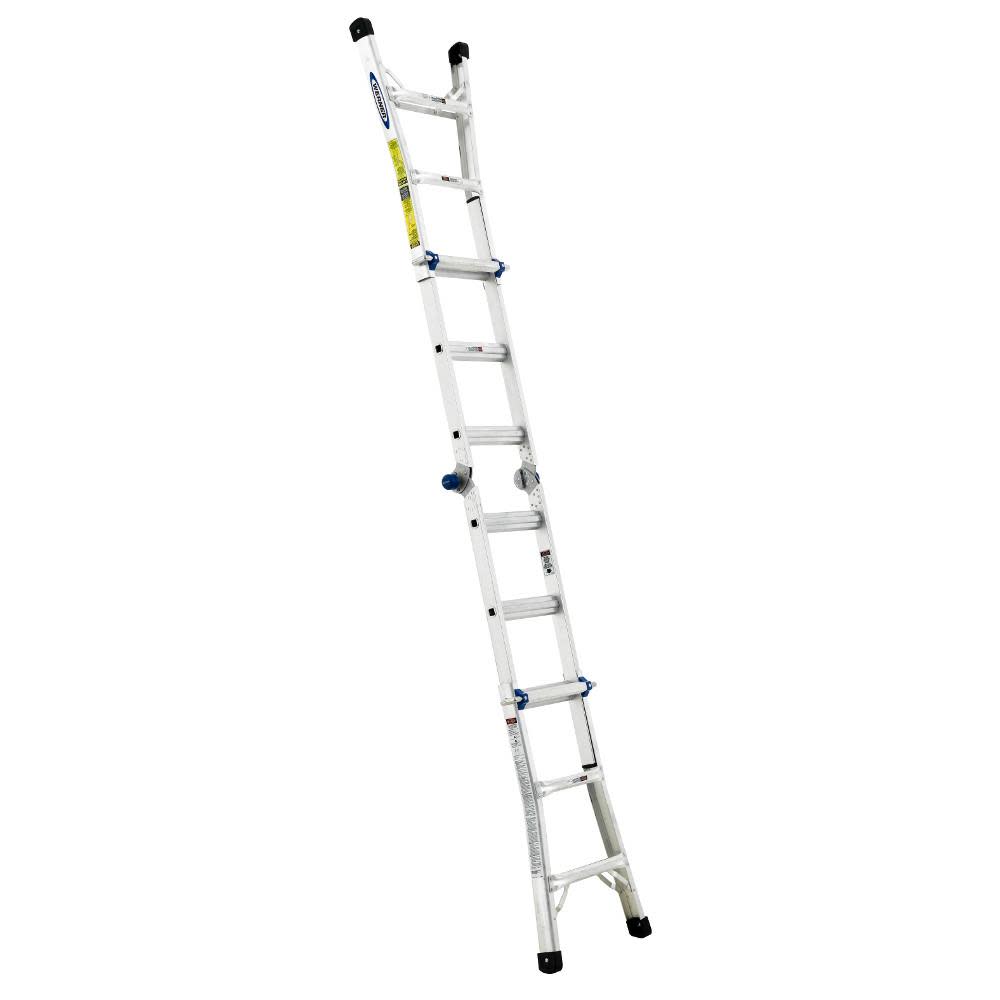 13-ft Aluminum 300-lb Telescoping Type Ia Multi-Position Ladder ;