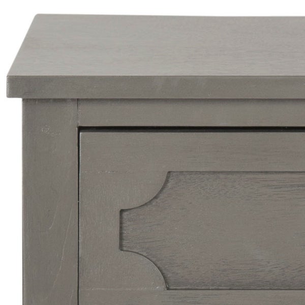 SAFAVIEH Rosaleen Grey Storage Side Table - 16.9