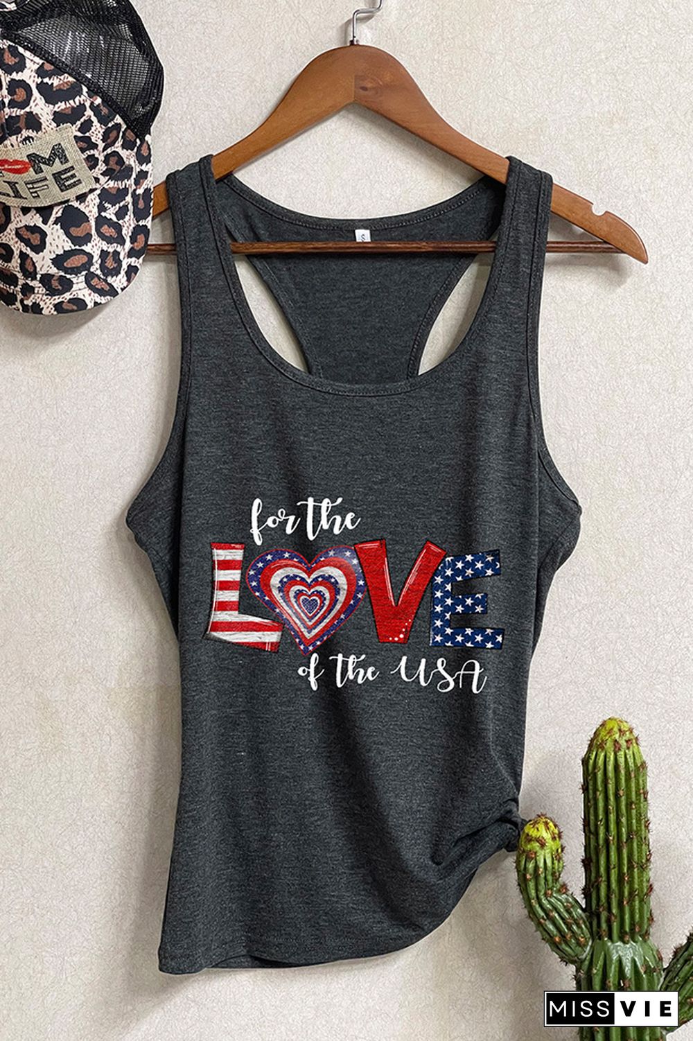 For the love of the Usa Tank Top