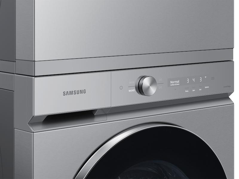 Samsung WF53BB8900AT Bespoke 5.3 Cu. Ft. Ultra Capacity Front Load Washer With Ai Optiwash™ And Auto Dispense In Silver Steel