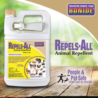 Bonide Repels-All Animal Repellent 128 oz Ready-to-Use Spray Deters pestsfrom Lawn and Garden People and Pet Safe 239