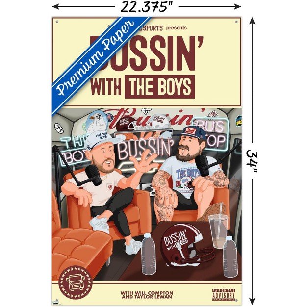 Trends International Barstool Sports Bussin x27 With The Boys Unframed Wall Poster Prints