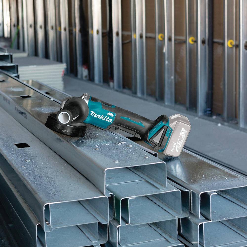 Makita 18V LXT Lithium-Ion Brushless Cordless 4-12 in.5 in. Paddle Switch Cut-OffAngle Grinder (Tool-Only) XAG11Z