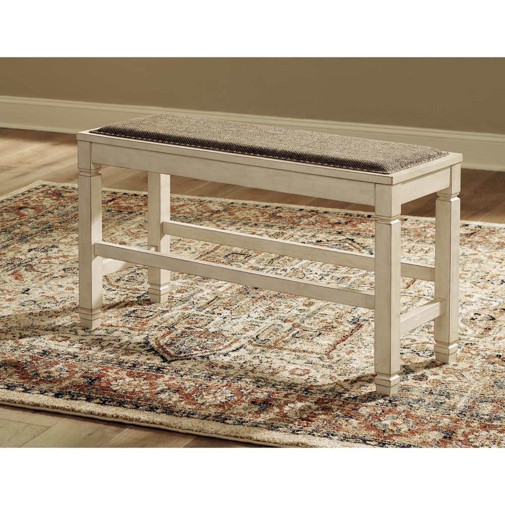 Bolanburg Casual DBL Counter Upholstered Bench  White