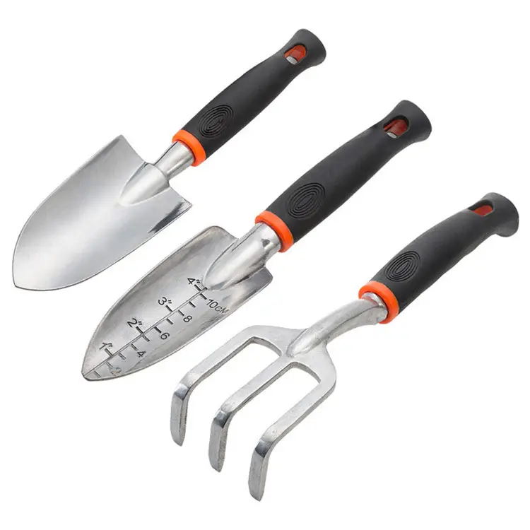 Wholesale Manual Tool Aluminum oy Home Portable Hand Tool Set PVC Plastic Handle Small Mini Garden Shovel Sets