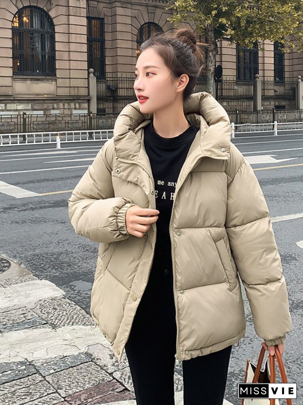 Winter Fashion New Long Sleeve Warm Casual Hooded Cotton Jacket Women's Winter Jacket Women's Winter Down JacketWomen Coat