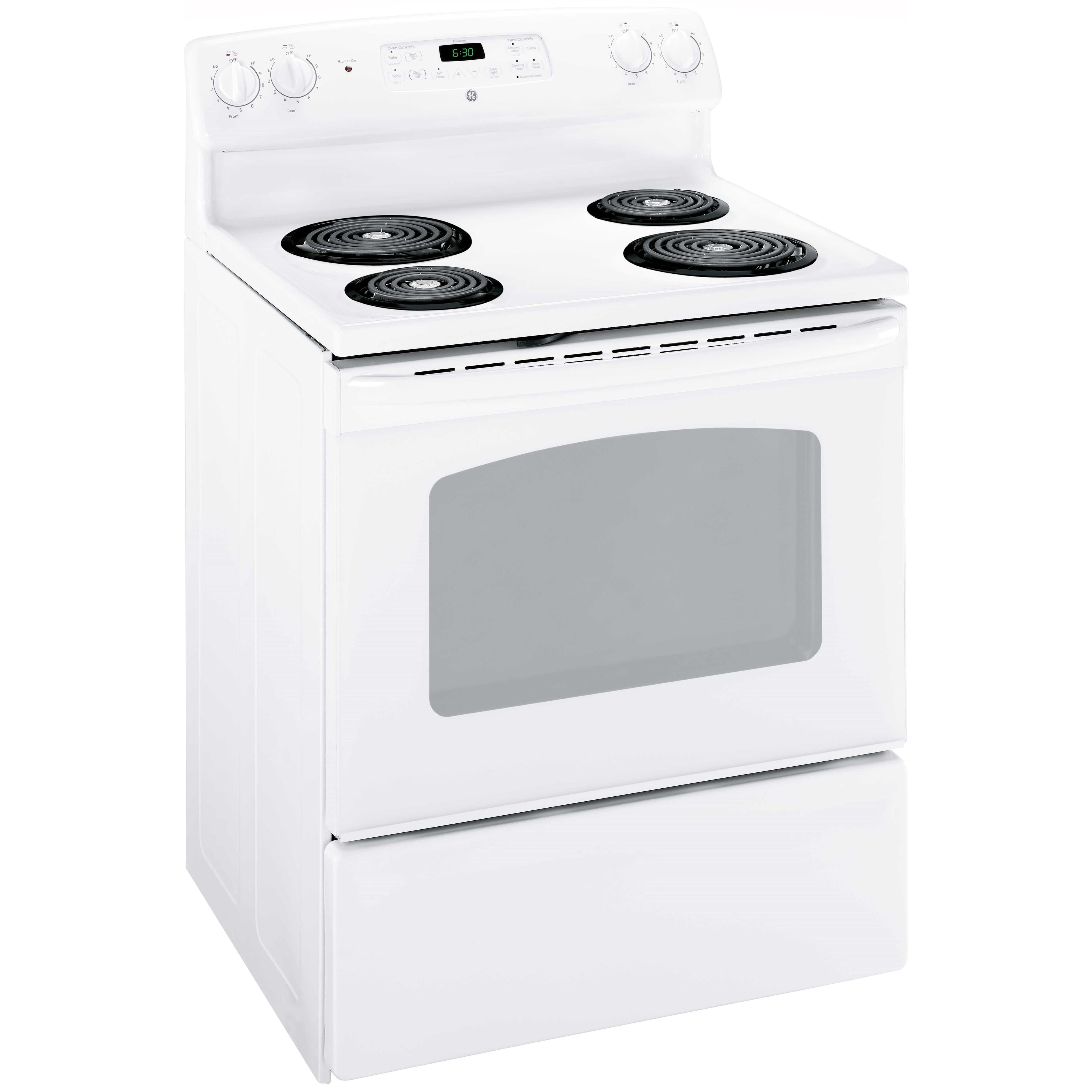 GE 30-inch Freestanding Electric Range JCBS280DMWW