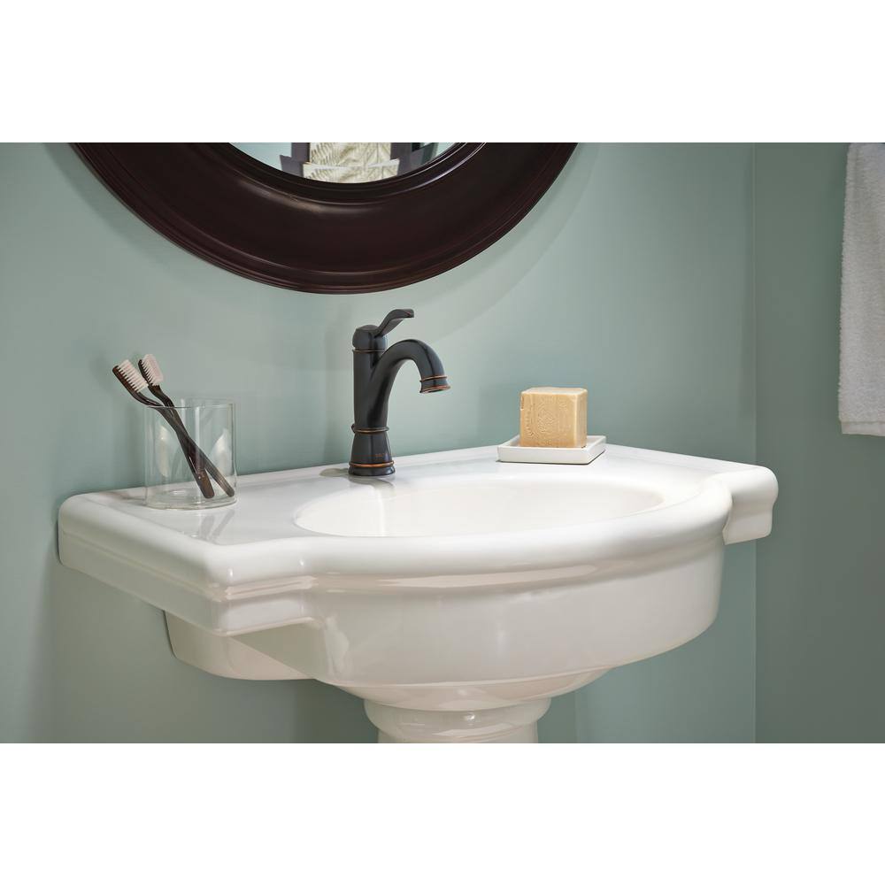 Delta Porter Single Hole Single-Handle Bathroom Faucet in Oil Rubbed Bronze 15984LF-OB-ECO