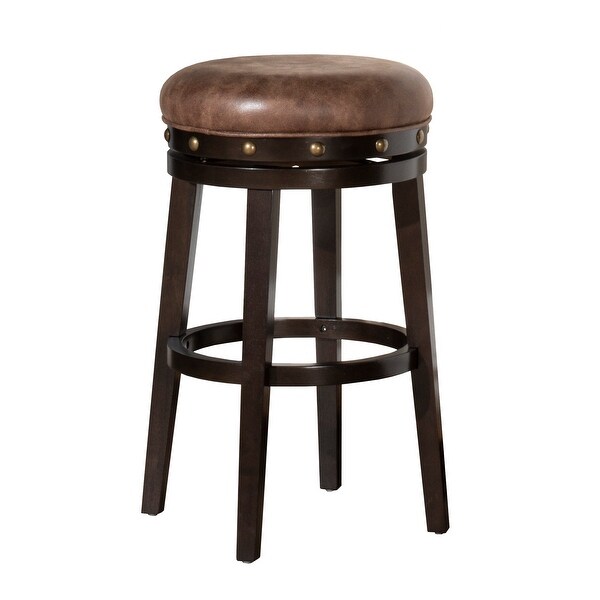 HIllsdale Furniture Benard Backless Bar Stool， Smoke Brown