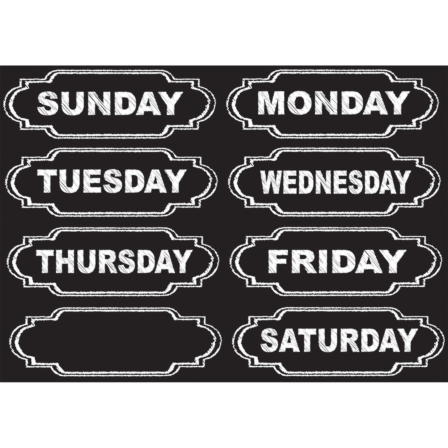 Magnetic Chalkboard Days of the Week by Ashley Productions， Inc ASH19002