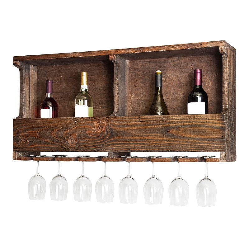 Alaterre Furniture Pomona Farmhouse Wood Wine Rack