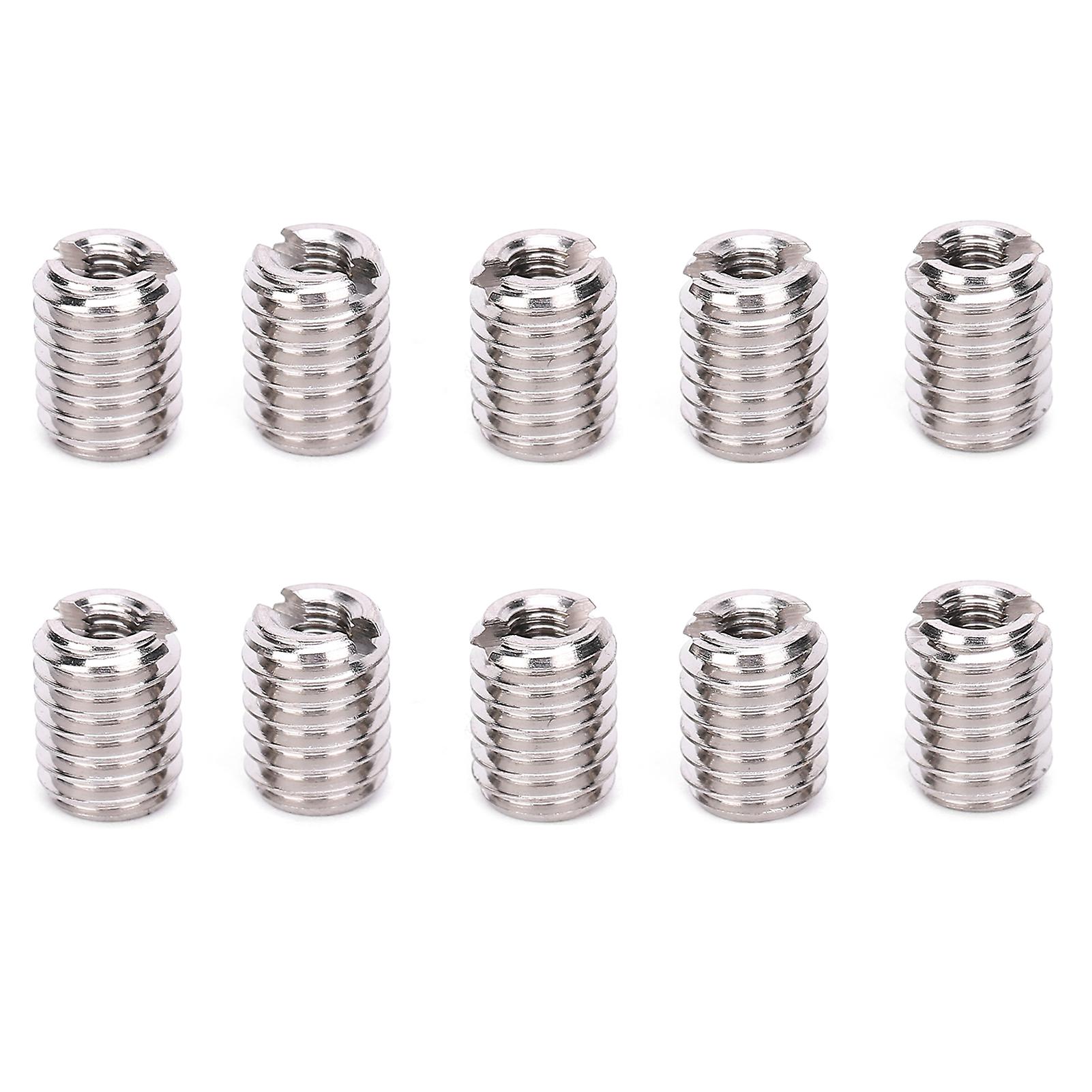 10pcs Thread Inserts Repair Tool Reducing Nut Male Female Stainless Steel Fastener Hardware