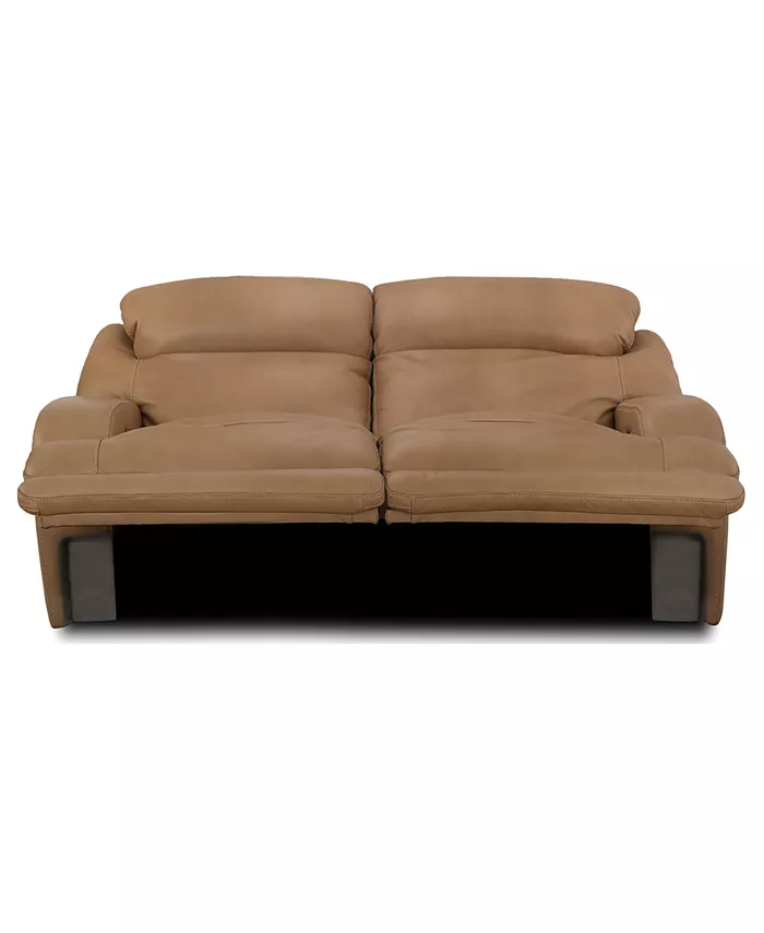 Furniture CLOSEOUT! Daventry 84 2-Pc. Leather Sectional Sofa With 2 Power Recliners Power Headrests And USB Power Outlet