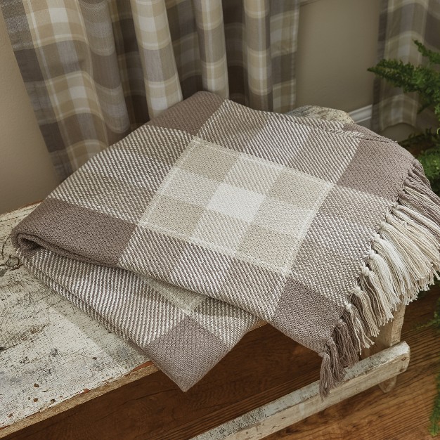 Park Designs Weathered Oak Throw 60 x27 x27 l Gray