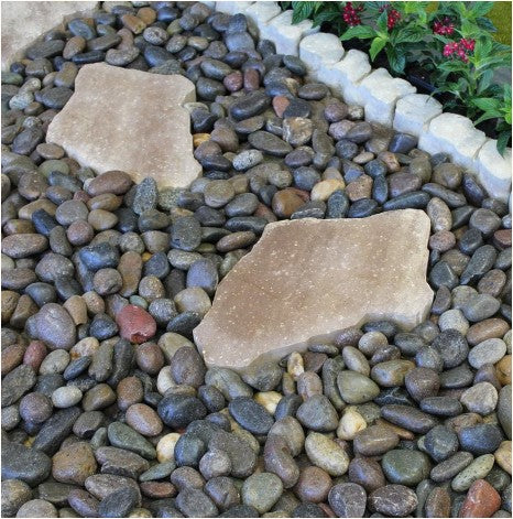 1 in. to 2 in. 30 lb. Medium Mixed Grade A Polished Pebbles