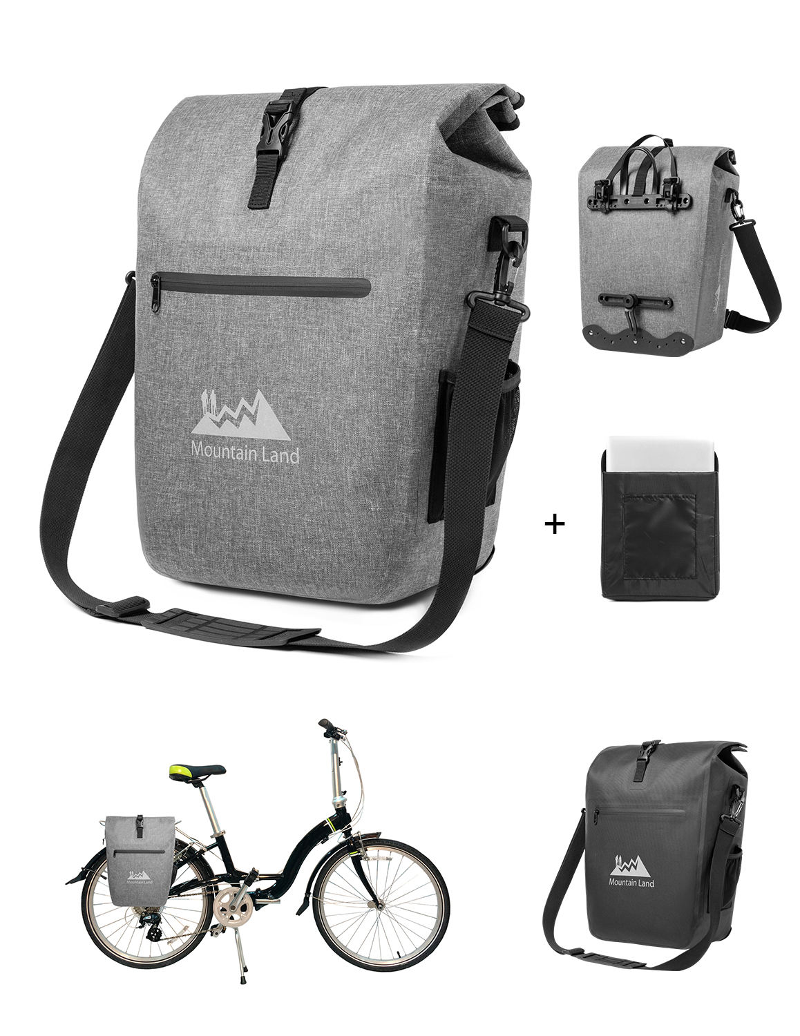 Eco Friendly Waterproof Mountain Bicycle Cycling Saddle Pannier Bike Bag Storage Pack Riding Bag With Anti Wear Baffle