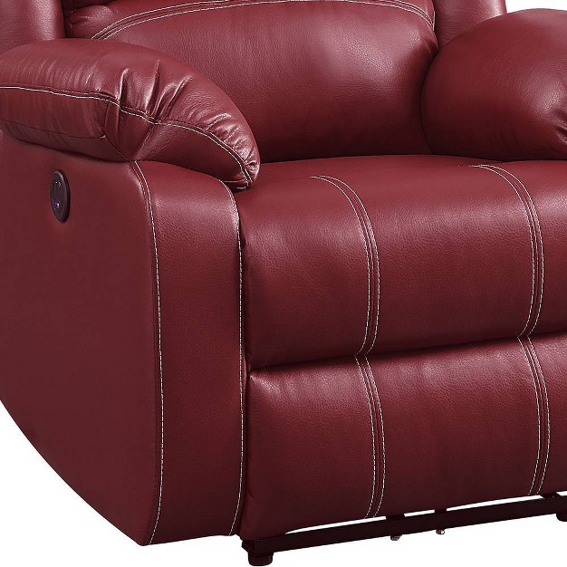 Zuriel Pu Recliner Sofa Acme Furniture