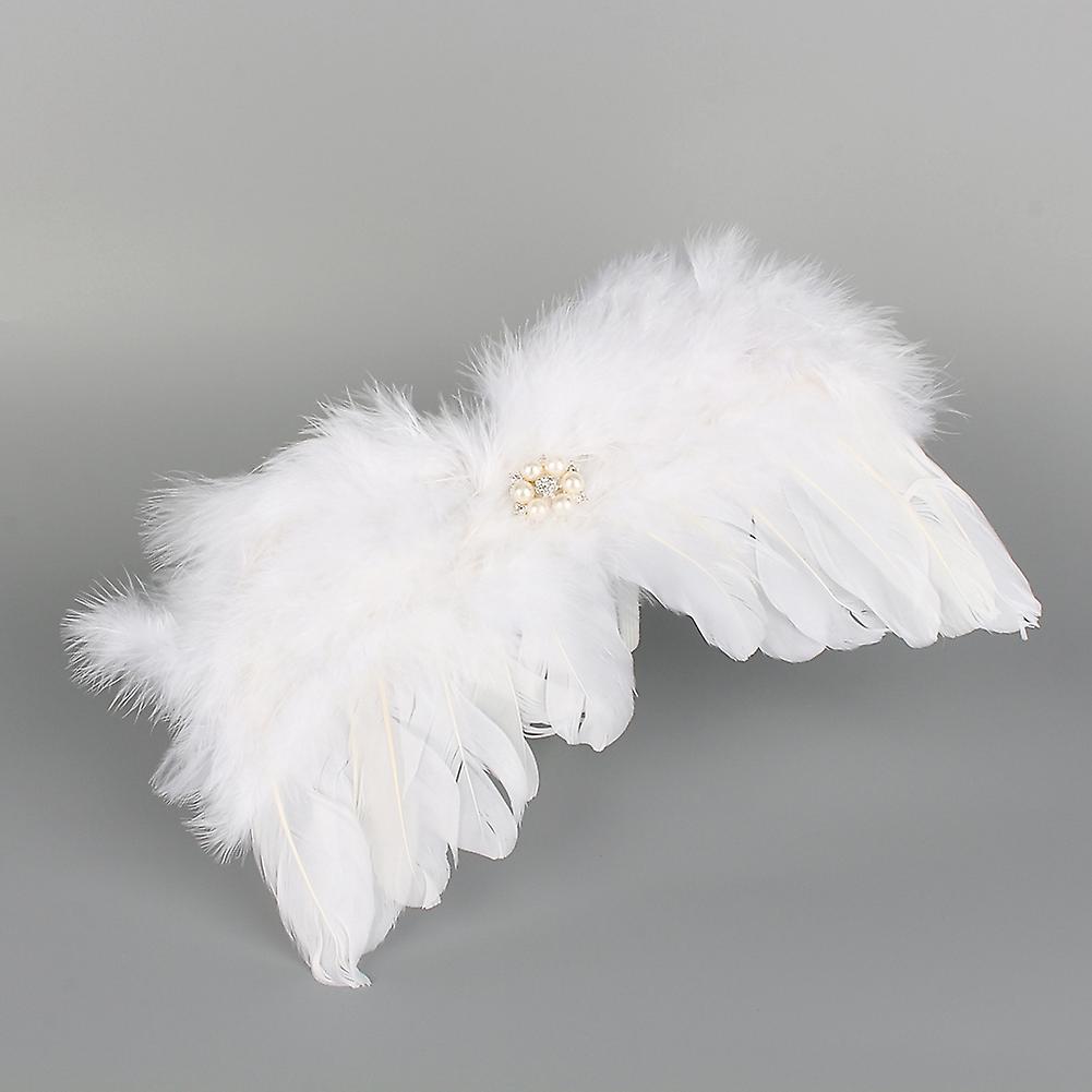 Newborn Photography Props Infant Angel Feather Wings Costume For Babies