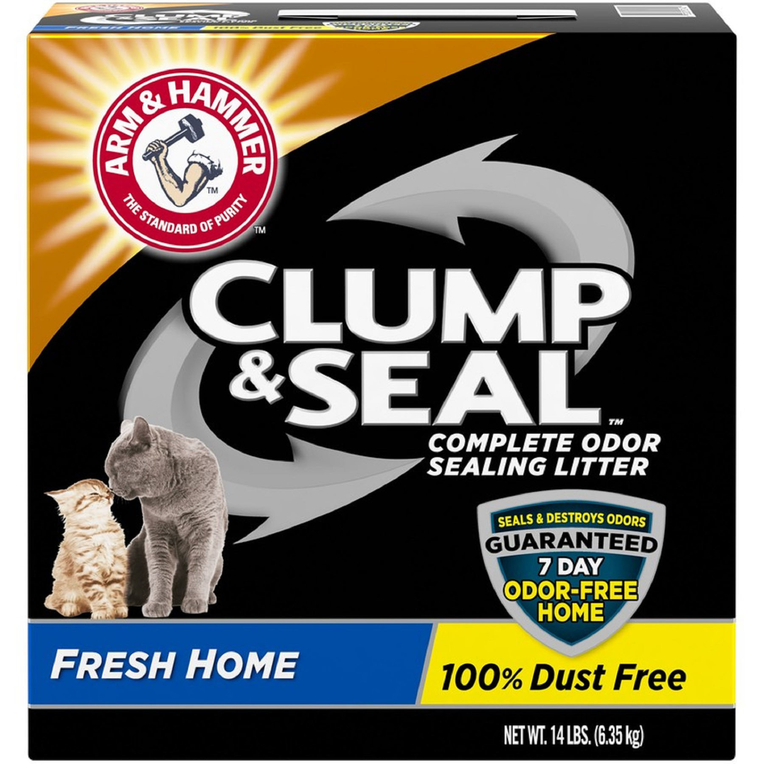 Arm and Hammer Clump and Seal Fresh and Clean Scent Cat Litter 14 lb