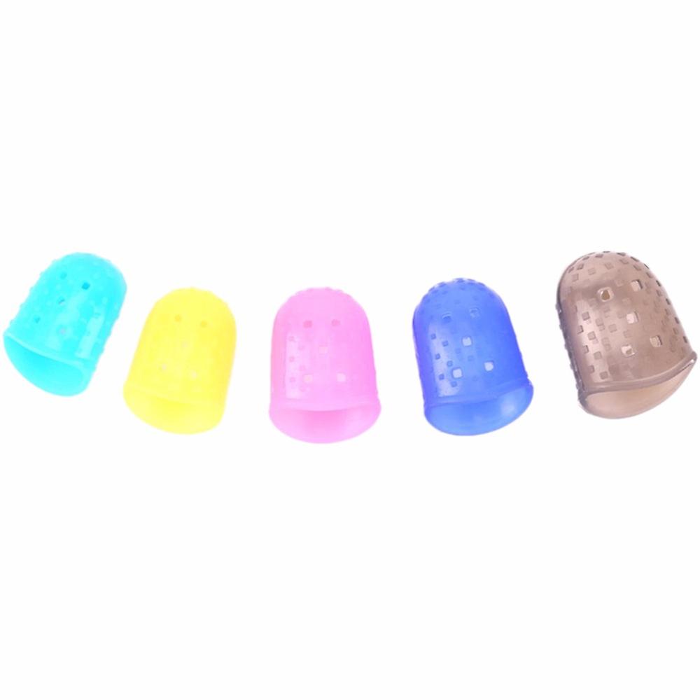 Born Pretty Silicone Finger Guards Guitar Fingertip Protectors For Ukulele Guitar S M L Random Color