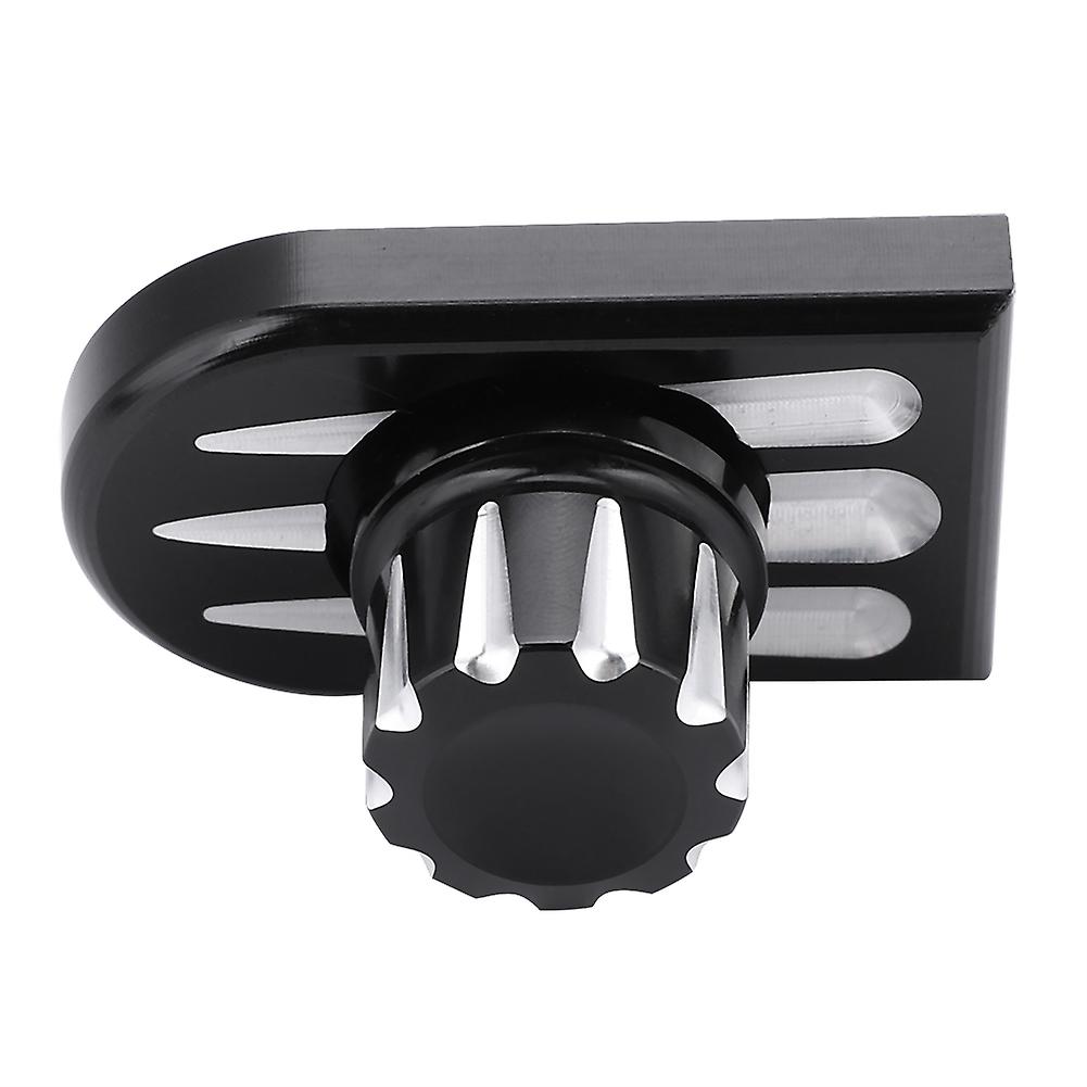 Aluminum Motorcycle Seat Bolt Tab Screw Mount Knob Cover For 96-17 Blackandsilver