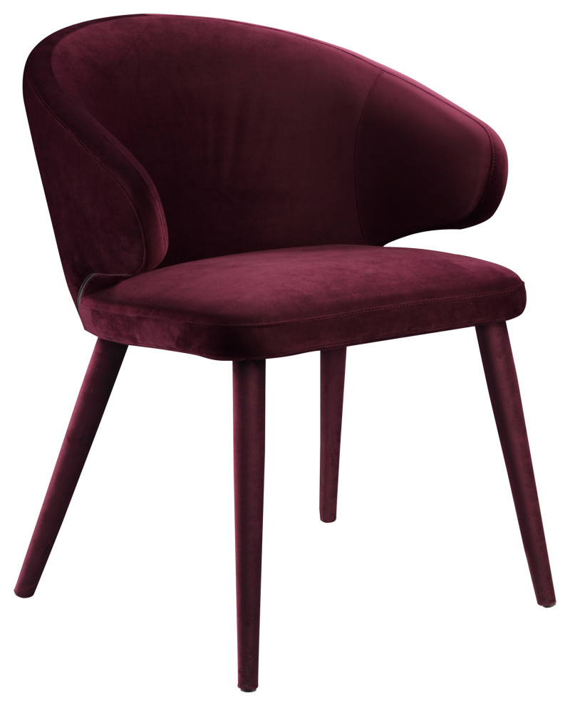 24.5 Inch Dining Chair Purple Art Deco   Midcentury   Dining Chairs   by Sideboards and Things  Houzz