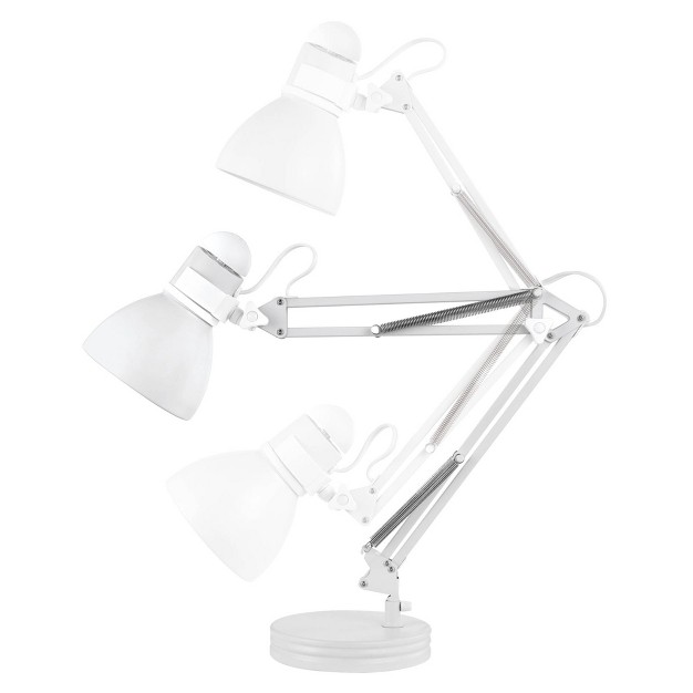 Architect Swing Arm Kids x27 Desk Lamp Matte White Globe Electric