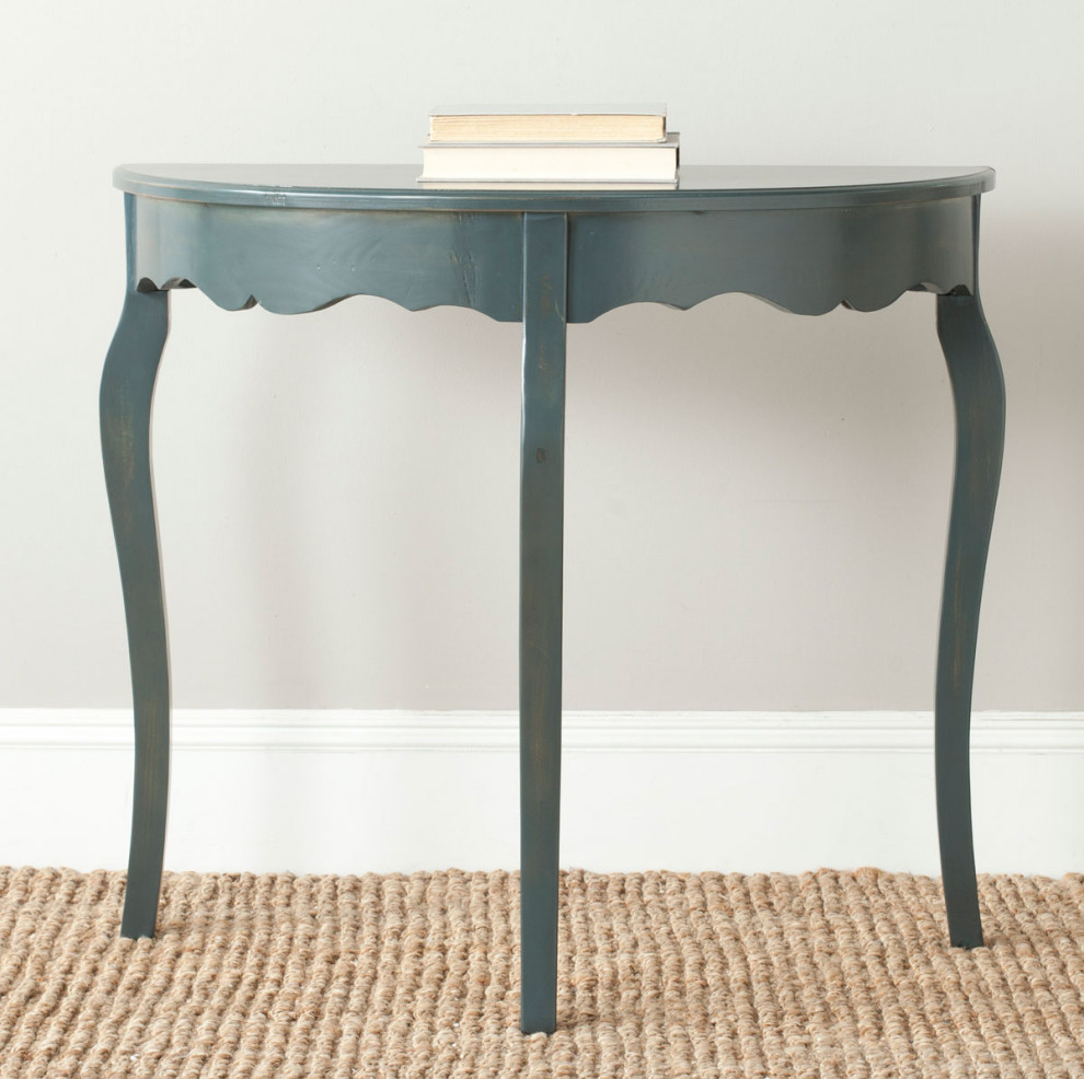 Reggis Console Dark Teal   Traditional   Console Tables   by AED Luxury Home Decor  Houzz