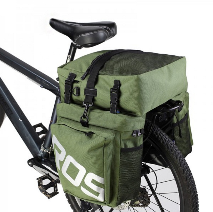 Mountain Road Bicycle Bike 3 in 1 Trunk Bags Cycling Double Side Rear Rack Tail Seat Pannier Pack Luggage Carrier