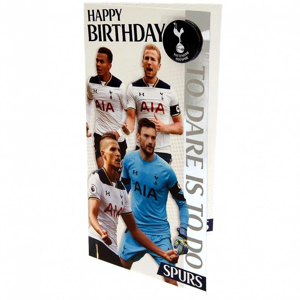 Tottenham Hotspur FC Birthday Card and Badge