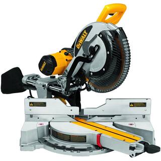 DW 15 Amp Corded 12 in. Double Bevel Sliding Compound Miter Saw and 32-12 in. x 60 in. Rolling Miter Saw Stand DWS779WDWX726