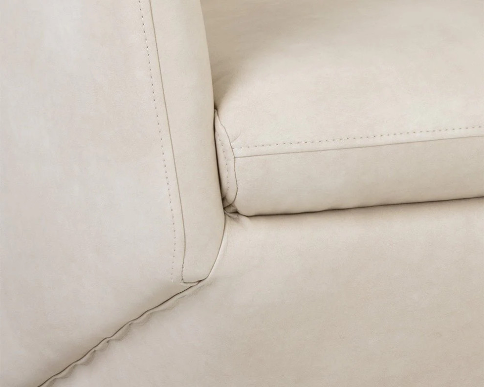 Flutura Swivel Lounge Chair   Bravo Cream   Transitional   Armchairs And Accent Chairs   by Rustic Home Furniture Deco  Houzz