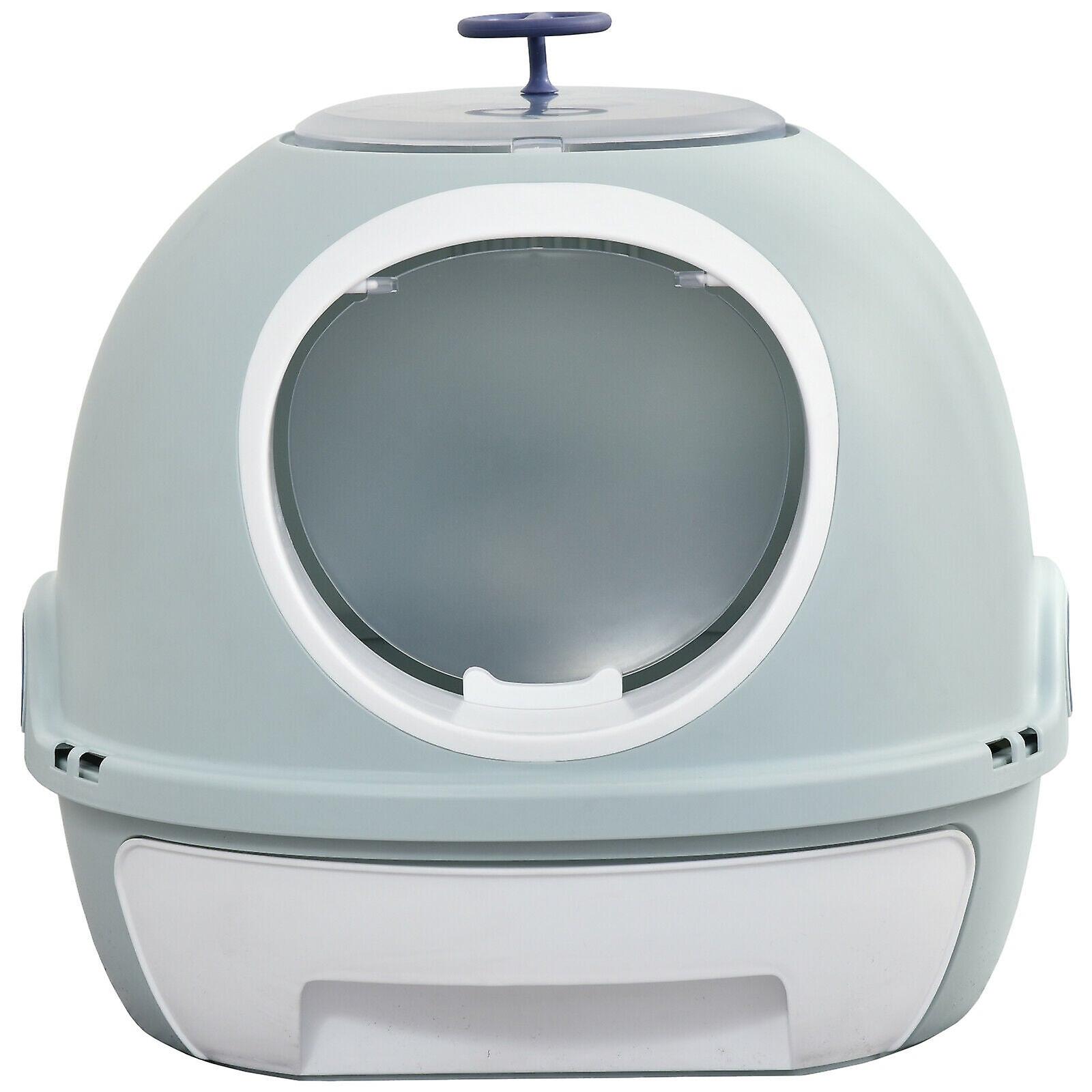 Enclosed drawer skylight cat litter box
