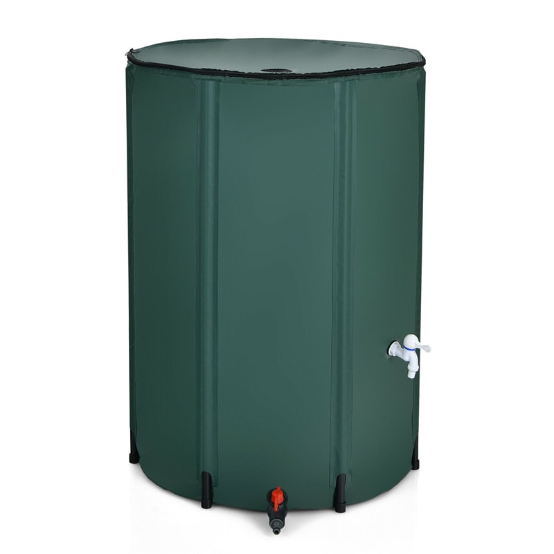 100 Gallon Portable Collapsible Rain Barrel Water Collector Tank Water Storage