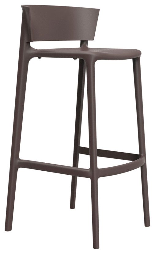 Africa Bar Stool   Midcentury   Outdoor Bar Stools And Counter Stools   by Vondom  Houzz