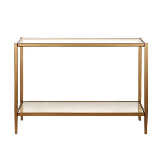 30 x27 Mirrored Console Table In Gold Henn amp hart