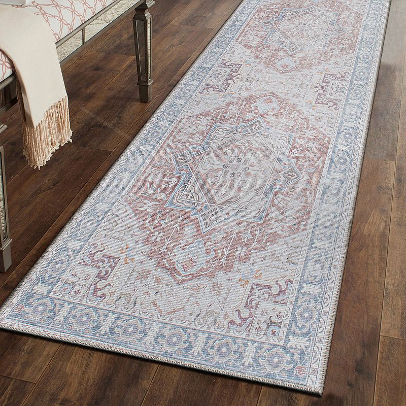 World Rug Gallery Distressed Boho Machine Washable Area Rug