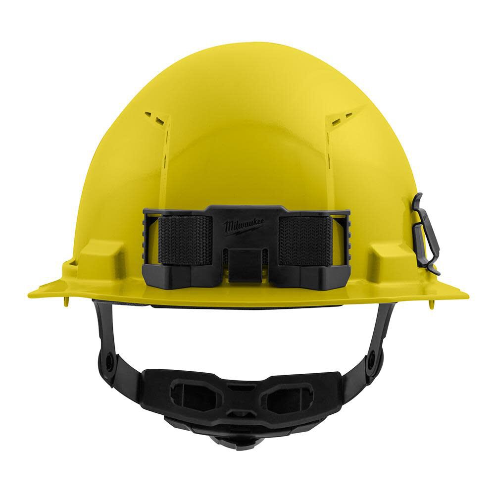 Milwaukee Yellow Front Brim Vented Hard Hat with 6pt Ratcheting Suspension Type 1 Class C 48-73-1222 from Milwaukee