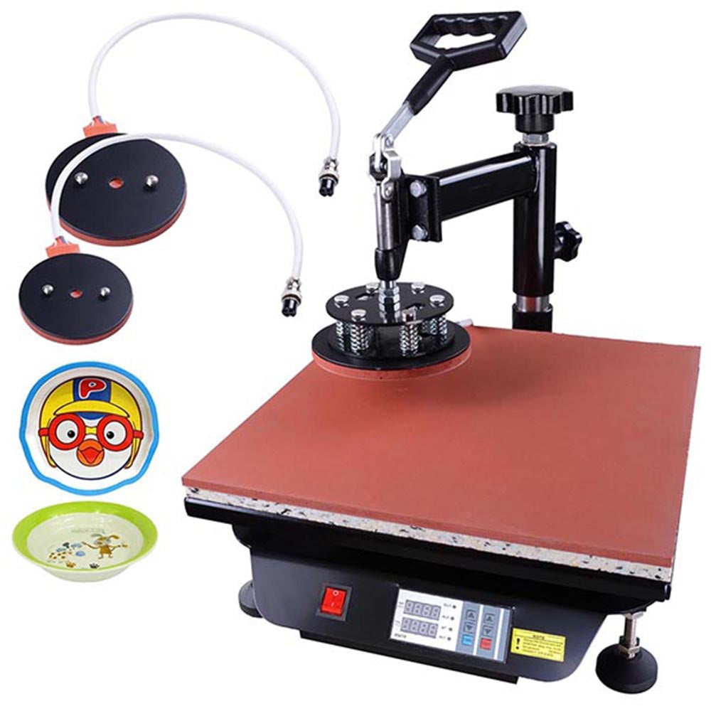 Yescom Digital Heat Press Sublimation Transfer Machine 6in1 15x15 Black