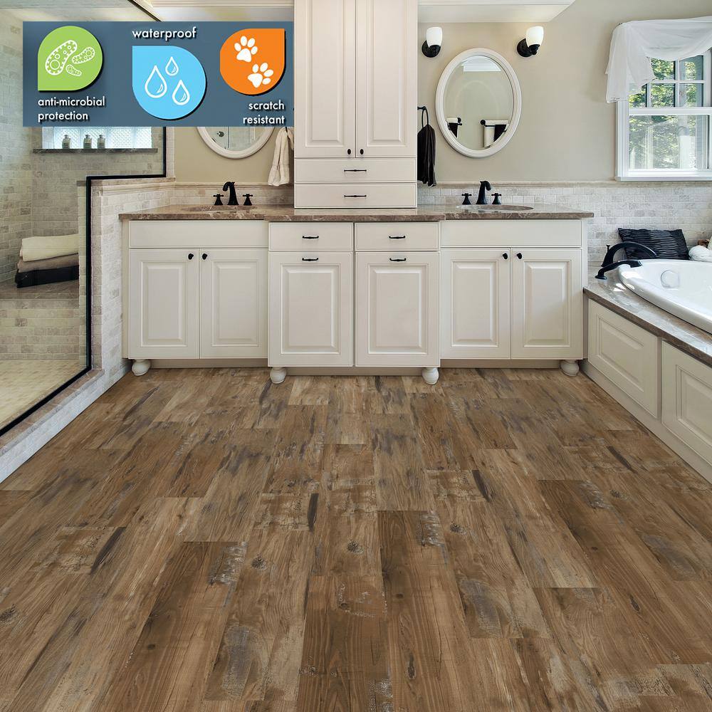 Lifeproof Heirloom Pine 6 MIL x 8.7 in. W x 48 in. L Click Lock Waterproof Luxury Vinyl Plank Flooring (20.1 sqftcase) I969104L