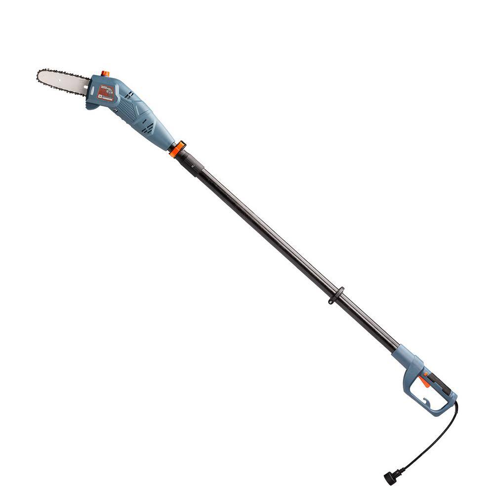 Senix 8 in. 6.5 Amp Electric Pole Saw with Oregon Bar and Chain Auto Oiler and Reaches Branches up to 14 ft. Above CSPE6.5-M