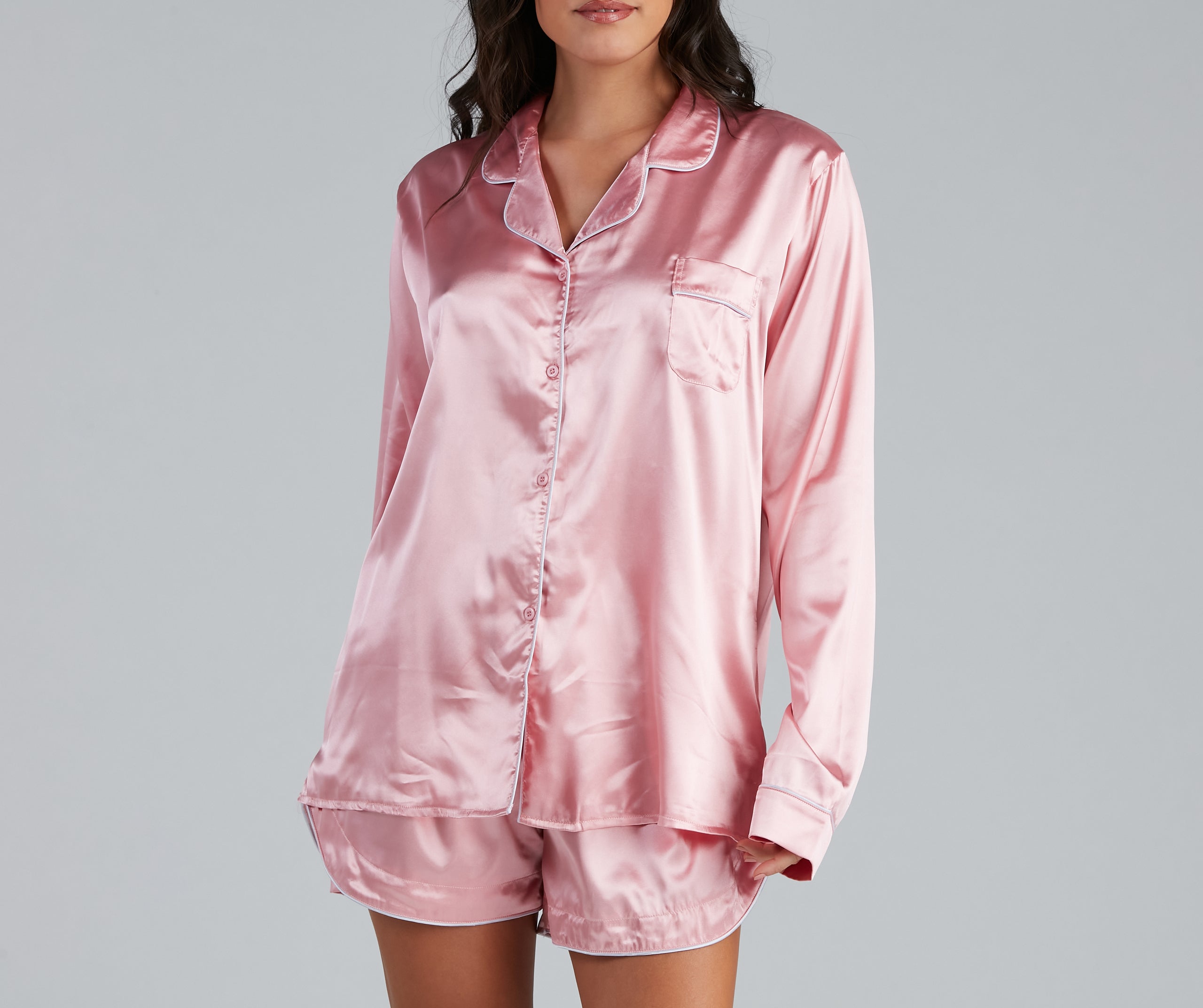 Bedtime Fave Satin Pajama Set