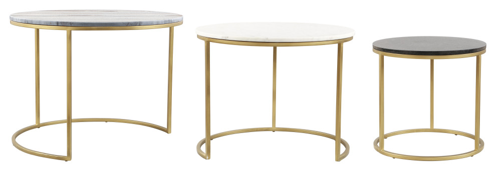 Franco Nesting Coffee Tables  Multicolor   Modern   Coffee Tables   by PARMA HOME  Houzz