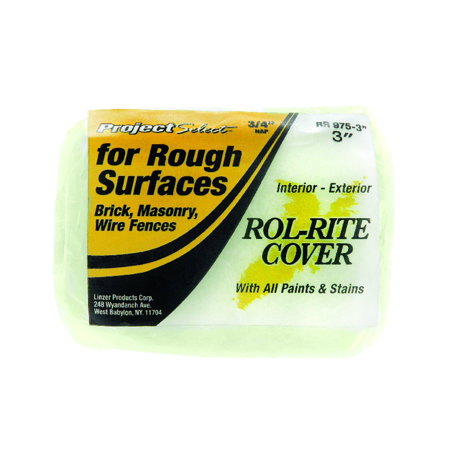 Linzer Rol-Rite Polyester 3 in. W X 3/4 in. Trim Paint Roller Cover 1 pk