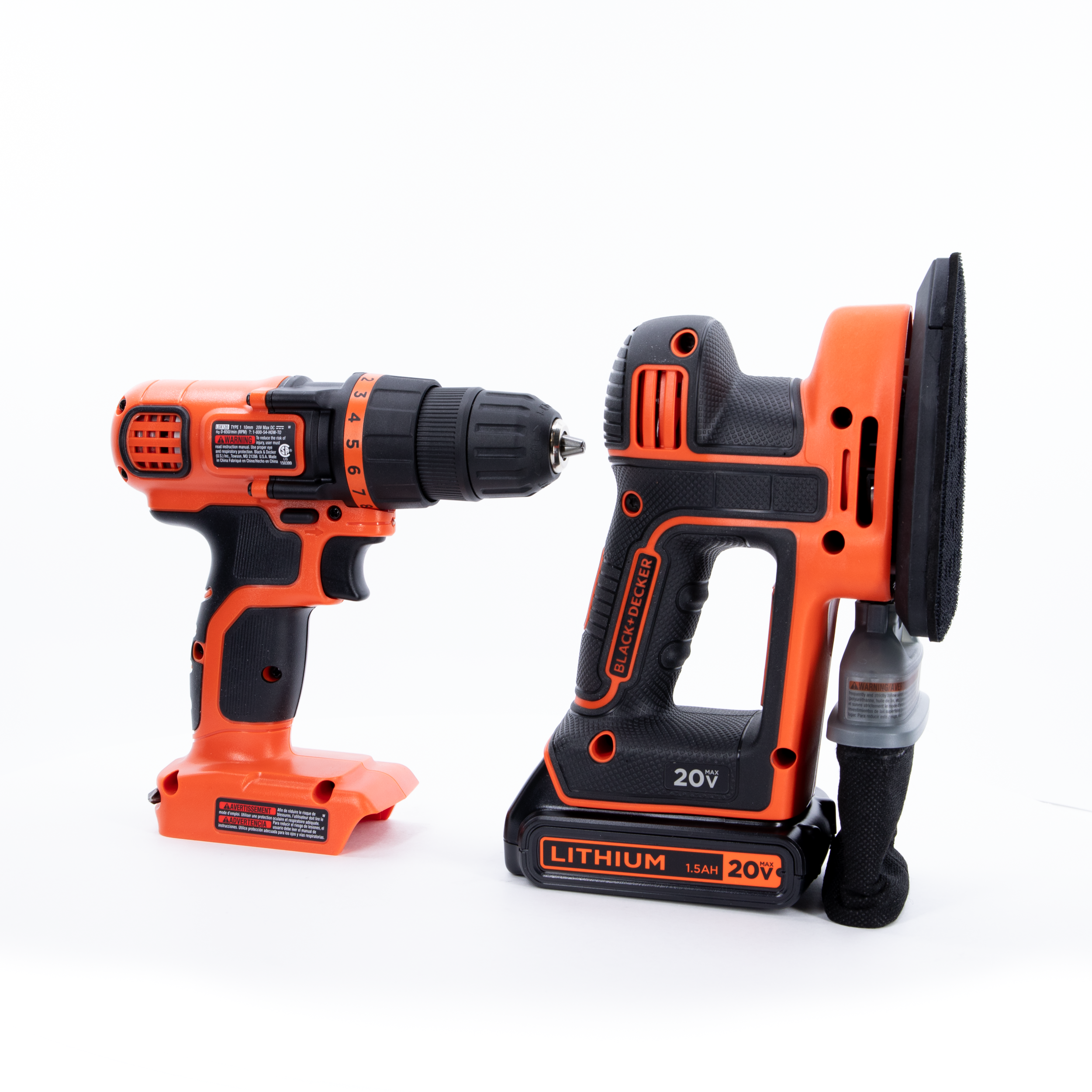 20V MAX* POWERCONNECT™ Cordless Drill/Driver + MOUSE™ Detail Sander Combo Kit