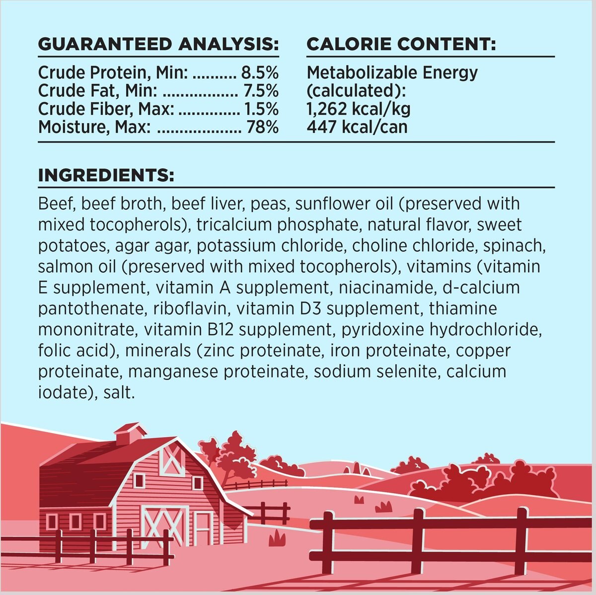 BIXBI Liberty Limited Ingredient Beef Recipe Canned Dog Food， 12.5-oz can， case of 12