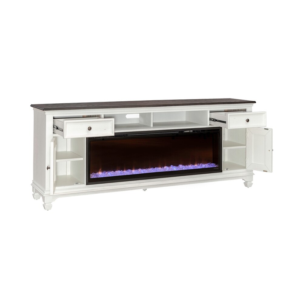 yson Park 80 Inch Console with Firebox