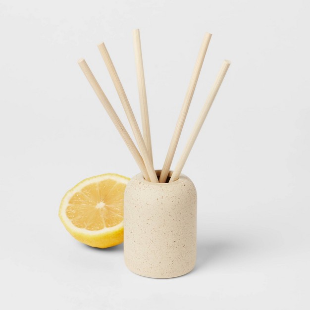 Matte Textured 100ml Ceramic Diffuser Ivory citron And Sands